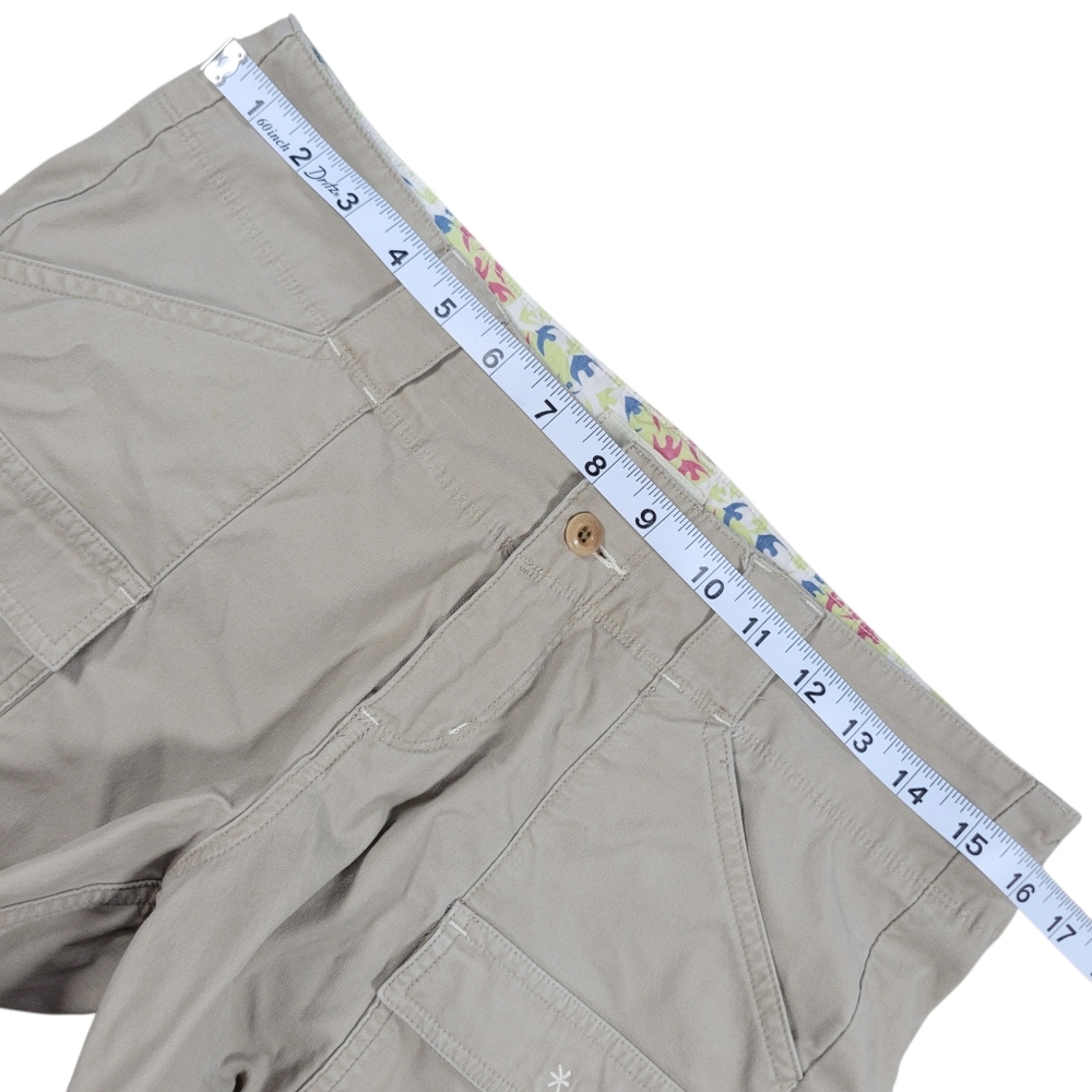 Horny Toad Shorts‎ Womens 4 Tan Outdoor Hiking Organic Pockets Beach 4" Inseam - Picture 6 of 8